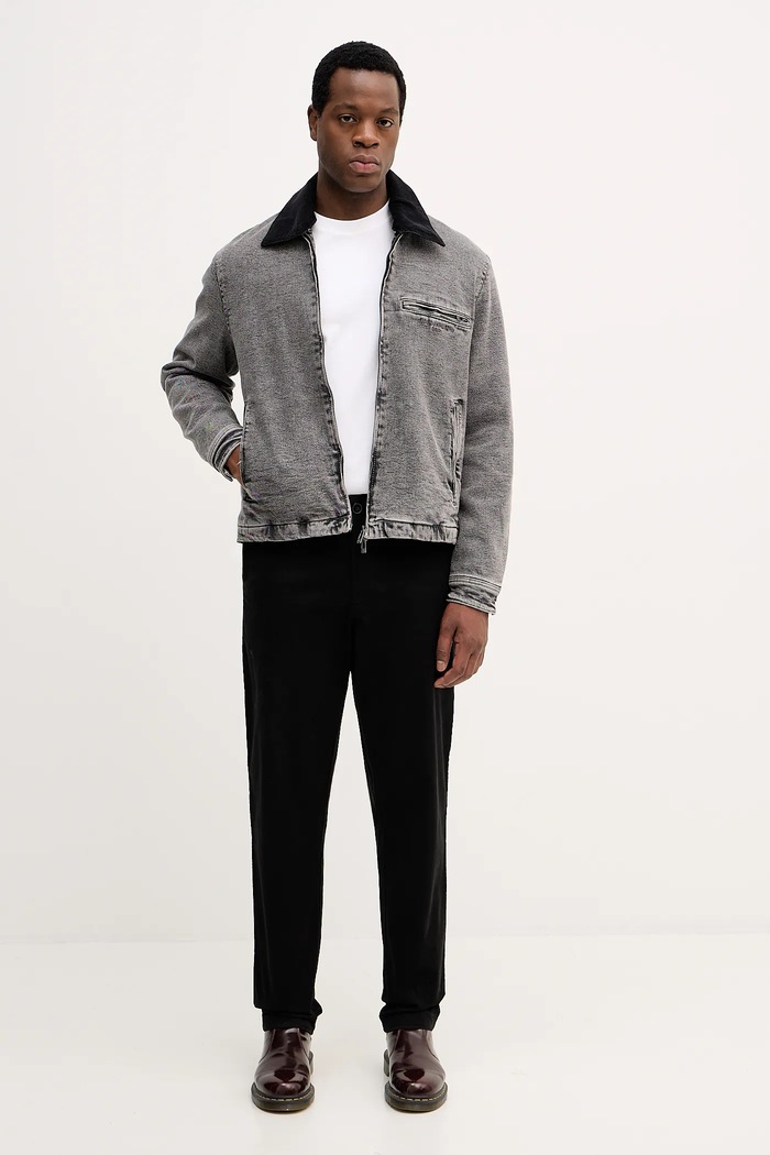 Armani Exchange geacă jeans XM001918.AF18827 gri AW25
