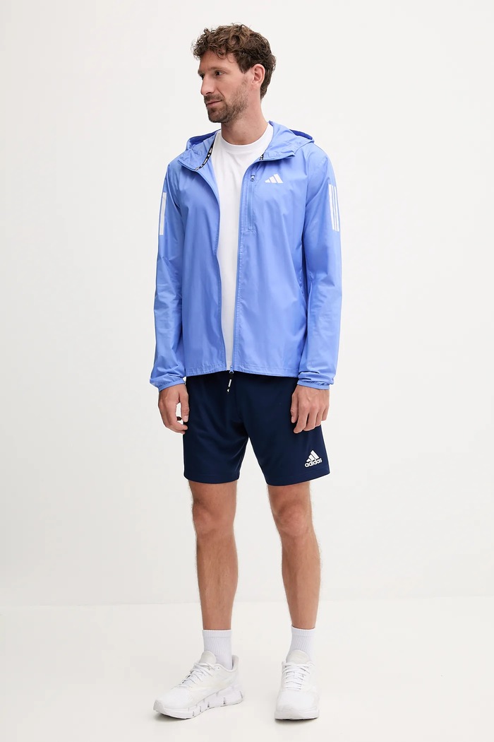 adidas Performance jachetă de alergare Own The Run JX2249 albastru AW25