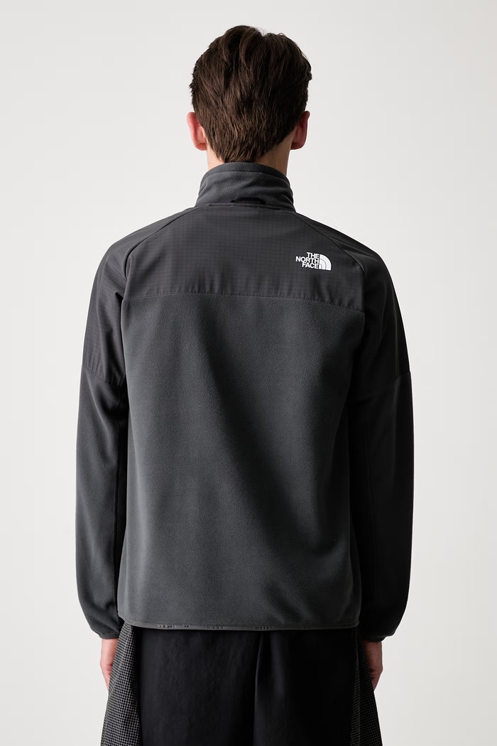 Odjeća The North Face Glacier Heavyweight sportska dukserica s flisom NF0A89JGU8M1 siva