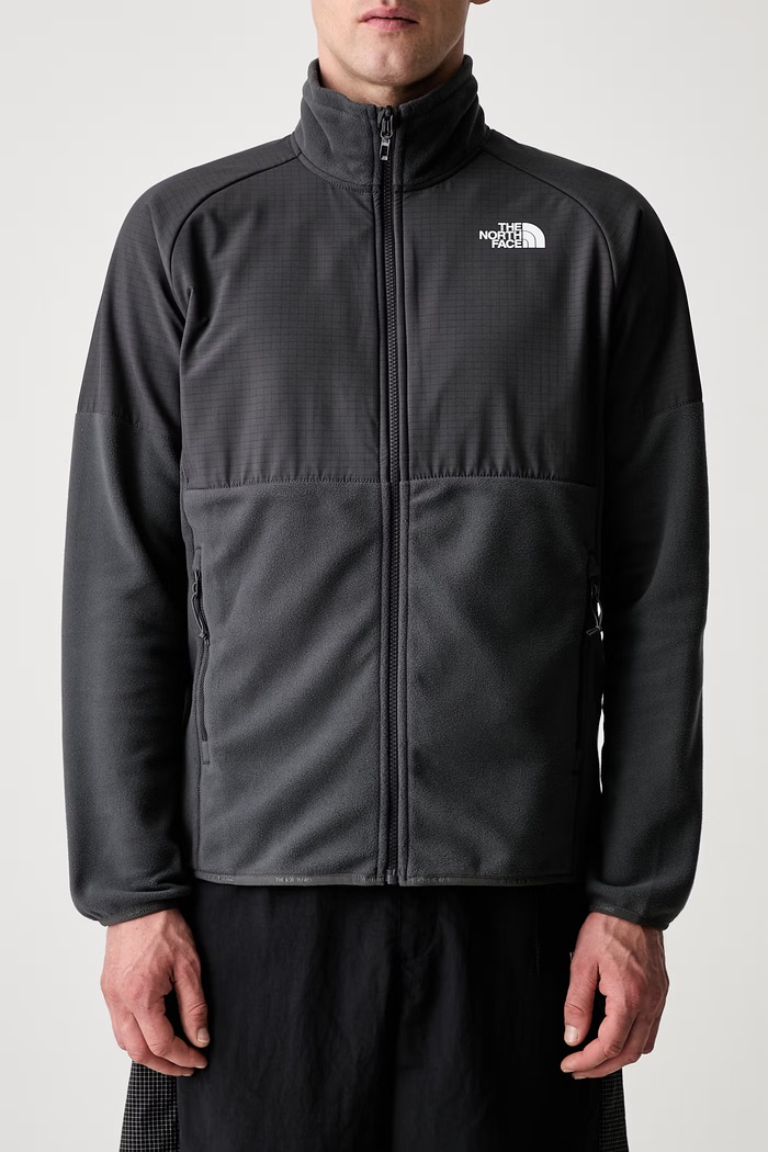 The North Face Glacier Heavyweight sportska dukserica s flisom siva NF0A89JGU8M1