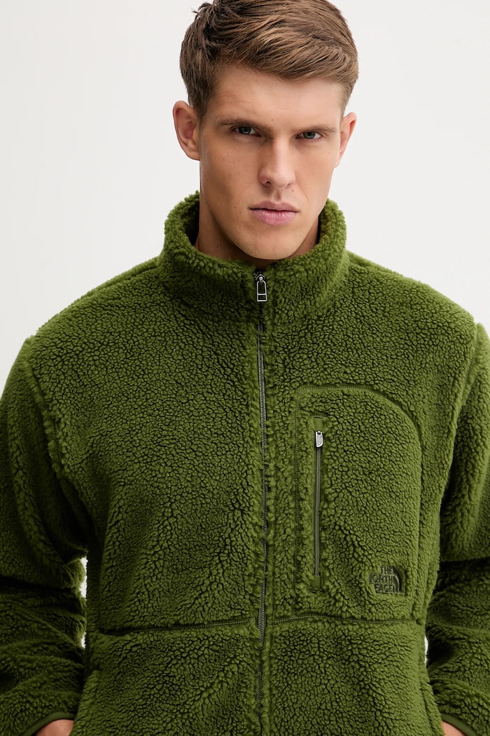 The North Face bluză Extreme Pile 2 Fz Jacket verde NF0A88Y5BRI1