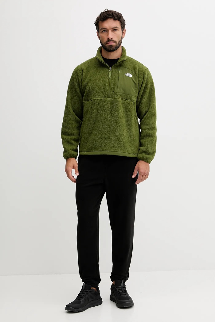 The North Face bluză NF0A8FKPGZ21 verde AW25
