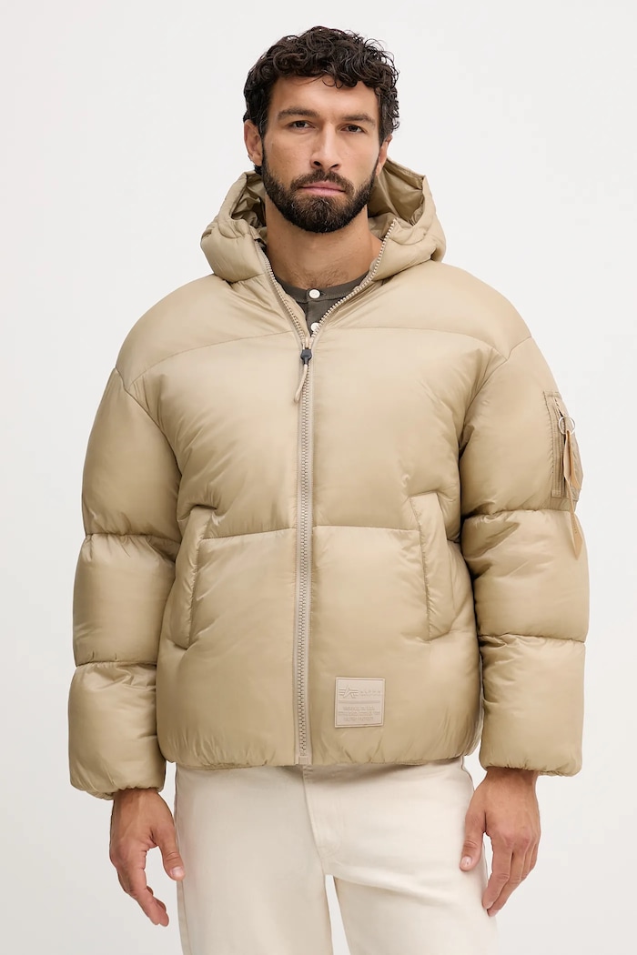 Bunda Alpha Industries zateplené béžová 148130.627