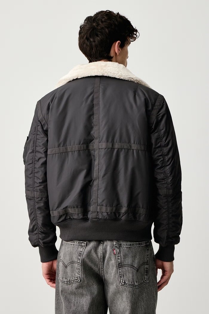 Odjeća Alpha Industries Prijelazna jakna za muškarce B-15 III TT Two Tone Bomber 198122.684 siva
