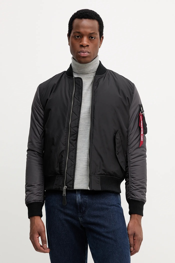 Bunda Alpha Industries bomber čierna 258120.03