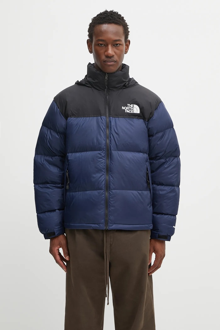 Μπουφάν με επένδυση από πούπουλα The North Face 1996 Retro Nuptse σκούρο μπλε NF0A3C8DGOB1