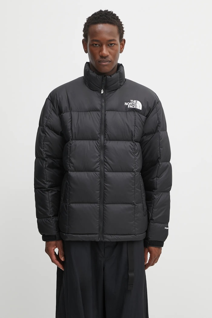Páperová bunda The North Face Lhotse zateplené čierna NF0A3Y23GOE1