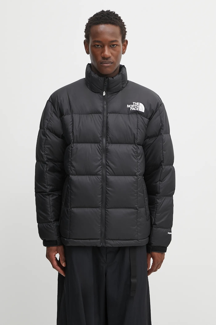 Páperová bunda The North Face Lhotse zateplené čierna NF0A3Y23GOE1