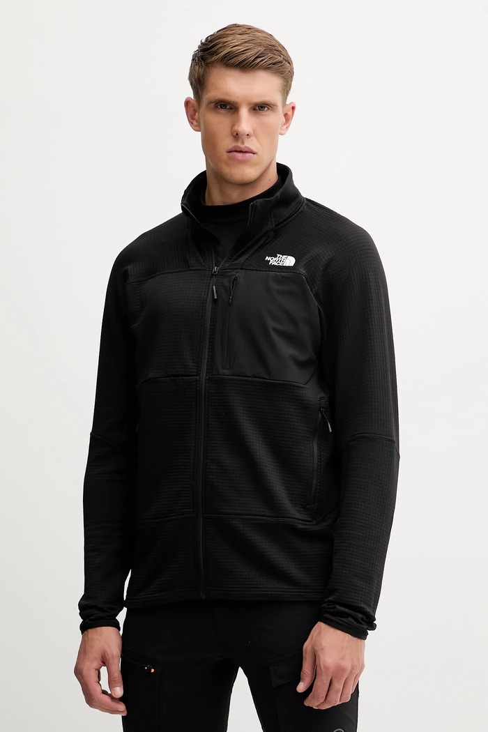 Športová mikina The North Face Stormgap Powergrid s elastanom čierna NF0A87J84H01