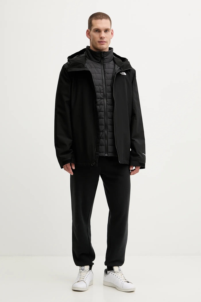 The North Face geacă Carto Mono Triclimate NF0A8D1SJK31 negru AW25
