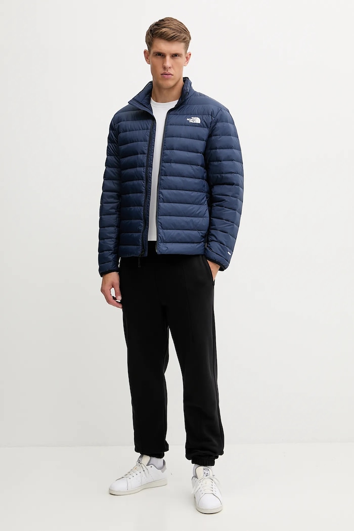 Páperová bunda The North Face Classic Down NF0A8D1U8K21 tmavomodrá AW25