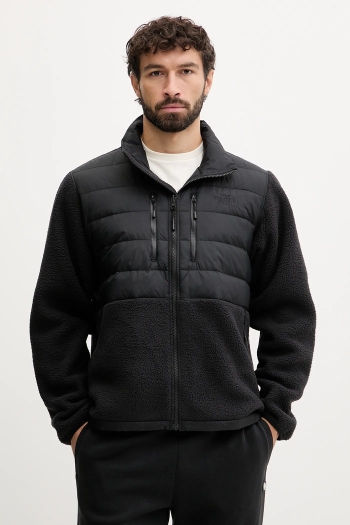 Páperová bunda The North Face Denali Tek prechodné čierna NF0A8D0UJK31