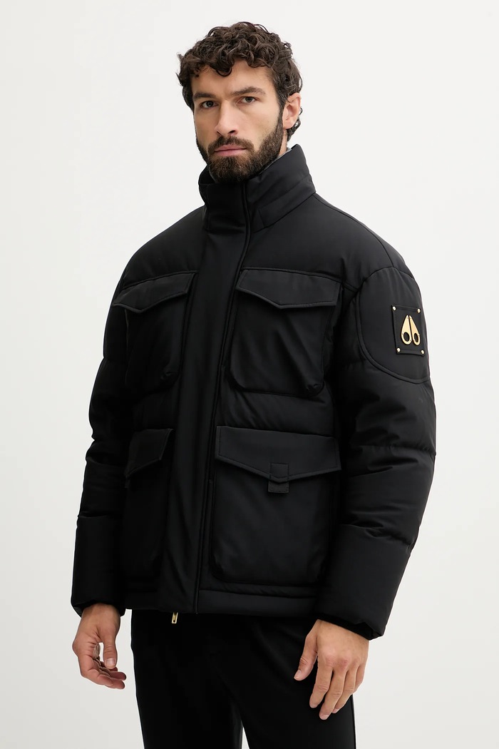Páperová bunda MOOSE KNUCKLES DUFROST čierna M35MJ204GS