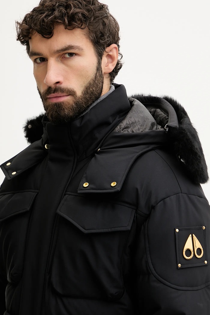Páperová bunda MOOSE KNUCKLES DUFROST M35MJ204GS čierna