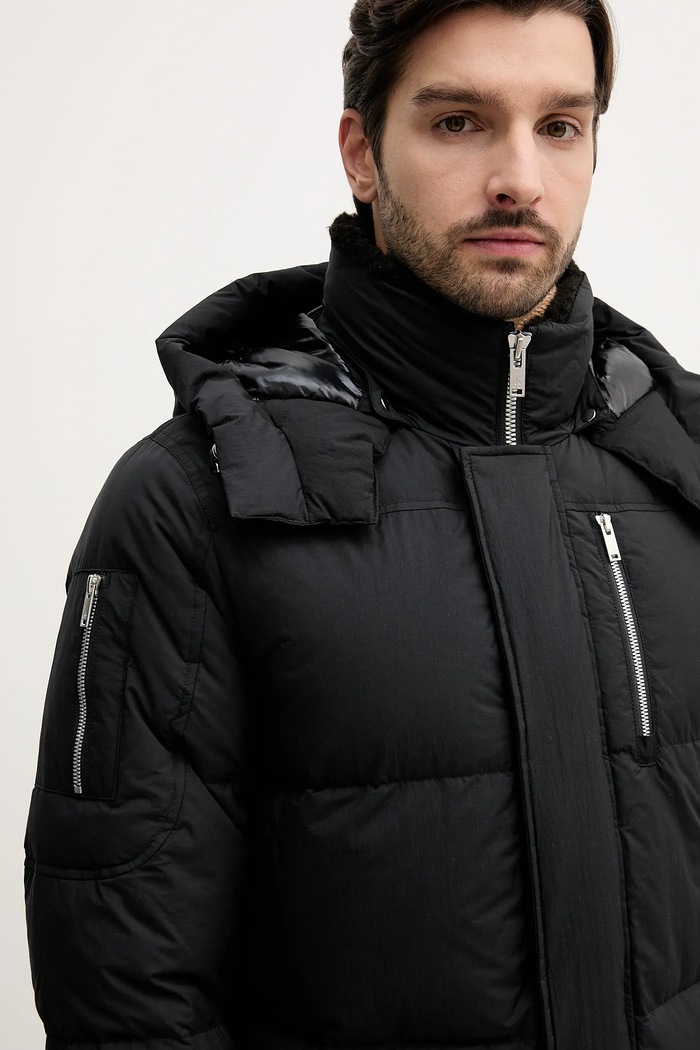 Páperová bunda MOOSE KNUCKLES EVEREST čierna M35MJ146