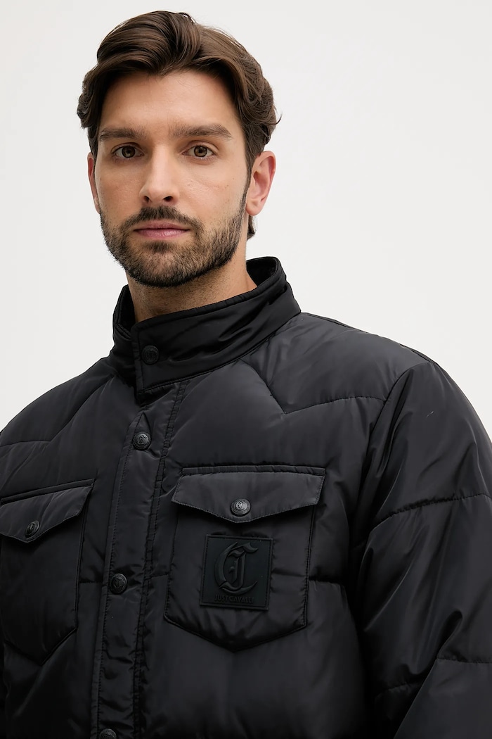 Just Cavalli geacă negru 79OAS407.CQUD4