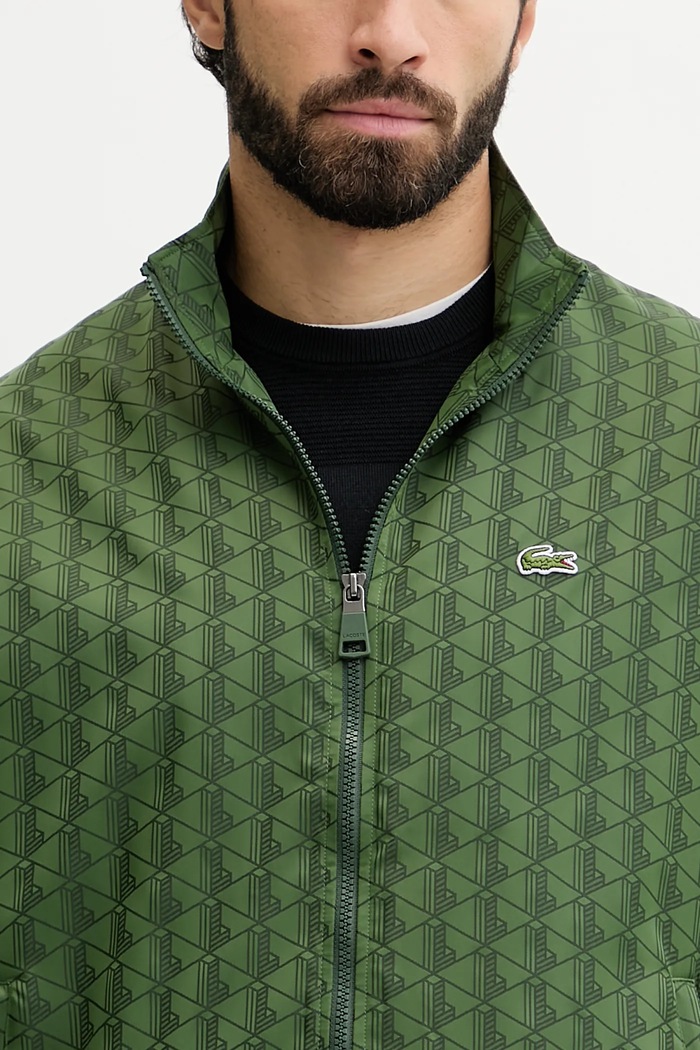 Μπουφάν Lacoste BH8902 πράσινο