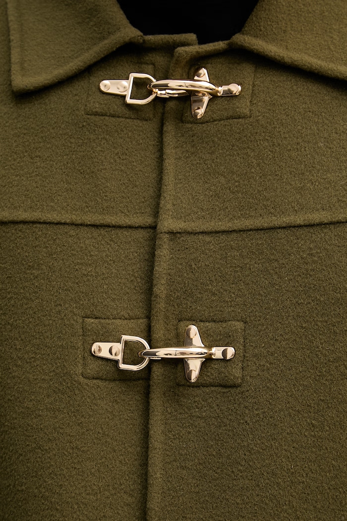 Drôle de Monsieur haină cu lână La Veste Caban I.JT248.WO042 verde