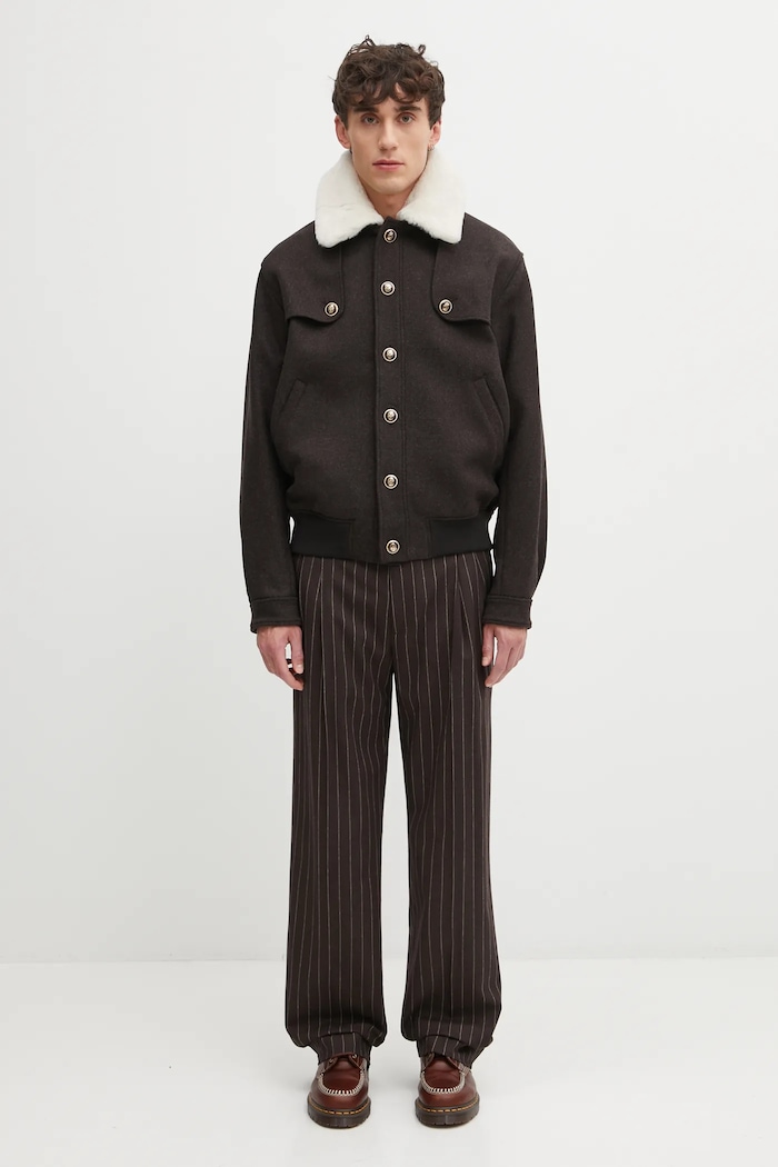Drôle de Monsieur kurtka z dodatkiem wełny Le Blouson Laine I.JT242.WO043