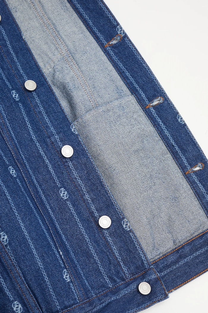 Джинсова куртка Drôle de Monsieur La veste Denim Monogramme I.JT182.CO238