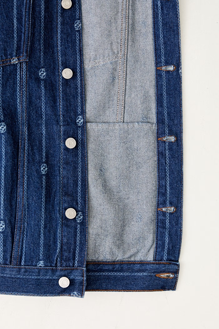 Drôle de Monsieur La veste Denim Monogramme kurtka jeansowa męska I.JT182.CO238