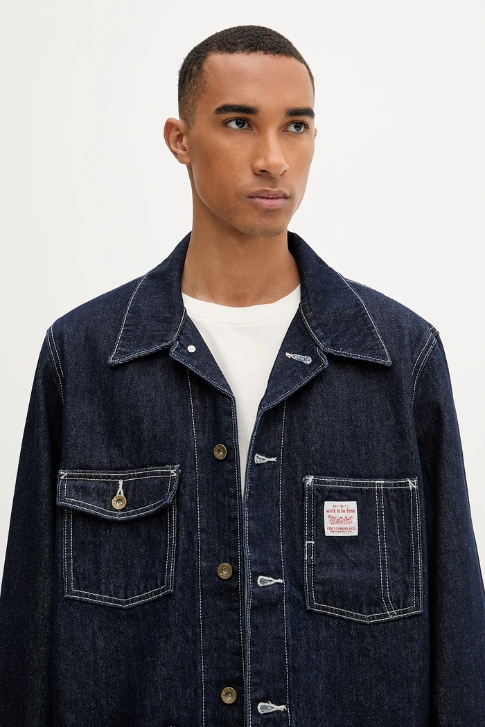 Rifľová bunda Levi's tmavomodrá 003B0