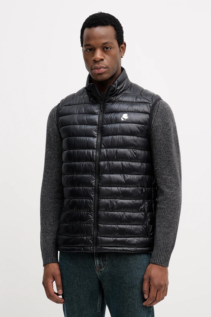 Karl Lagerfeld bezrękawnik bez kaptura czarny 554590.505401