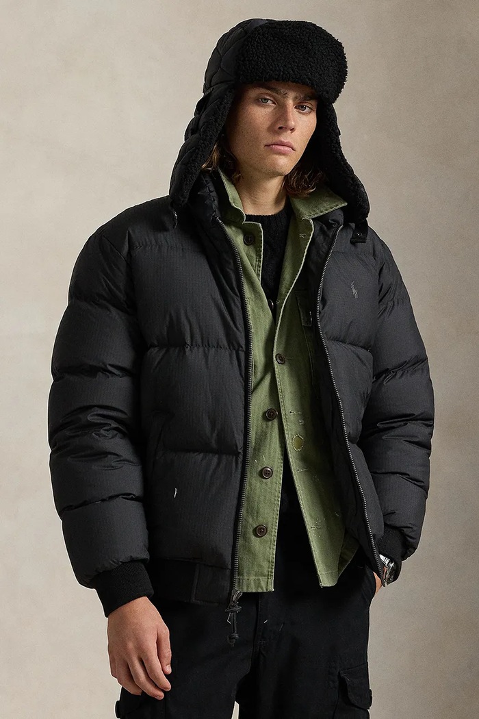 Bunda Polo Ralph Lauren s podšívkou černá 710967783
