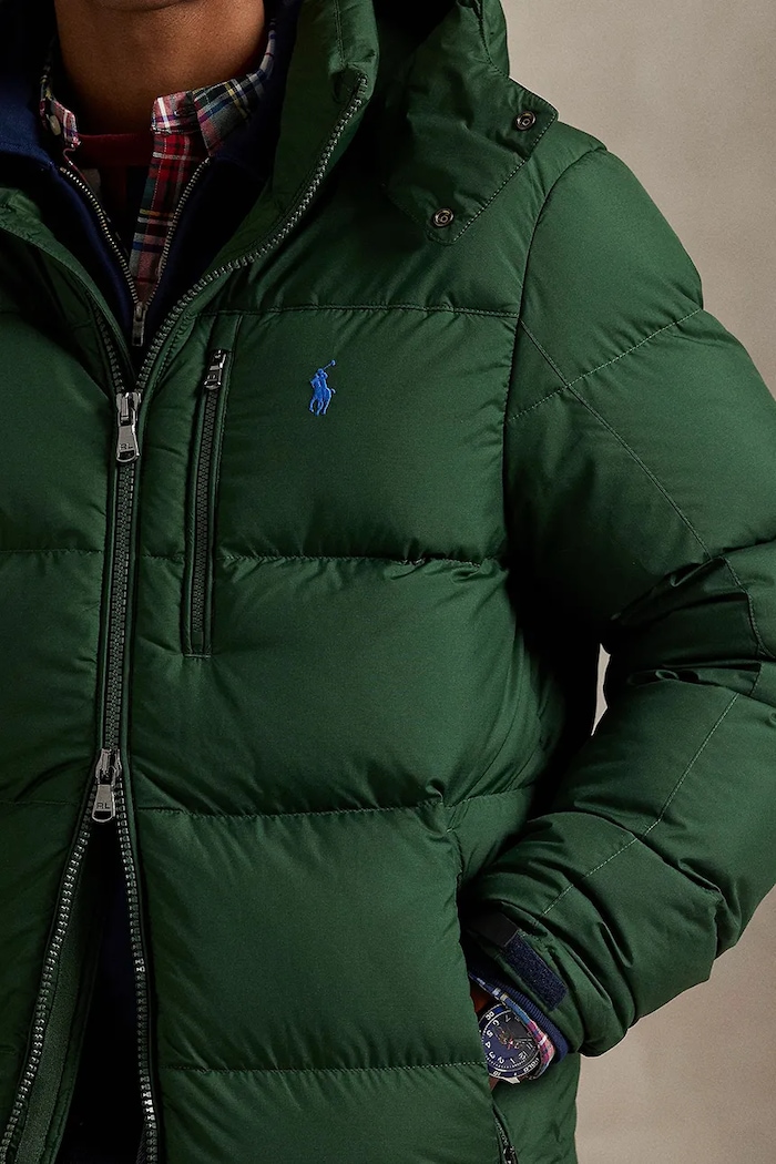Μπουφάν με επένδυση από πούπουλα Polo Ralph Lauren πράσινο 710968278