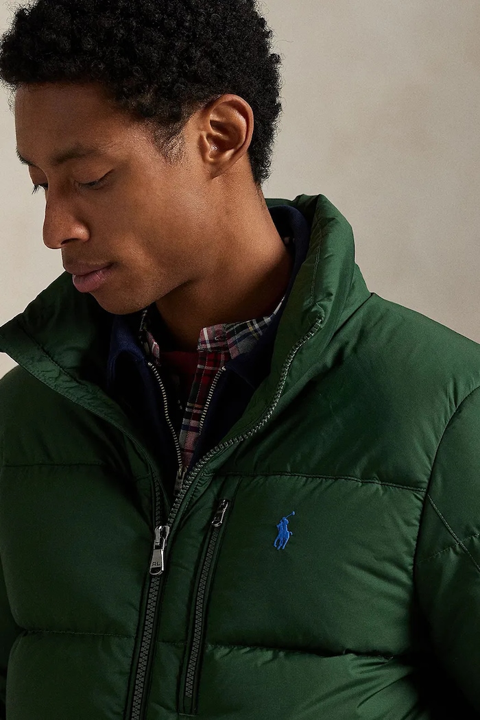 Μπουφάν με επένδυση από πούπουλα Polo Ralph Lauren 710968278 πράσινο