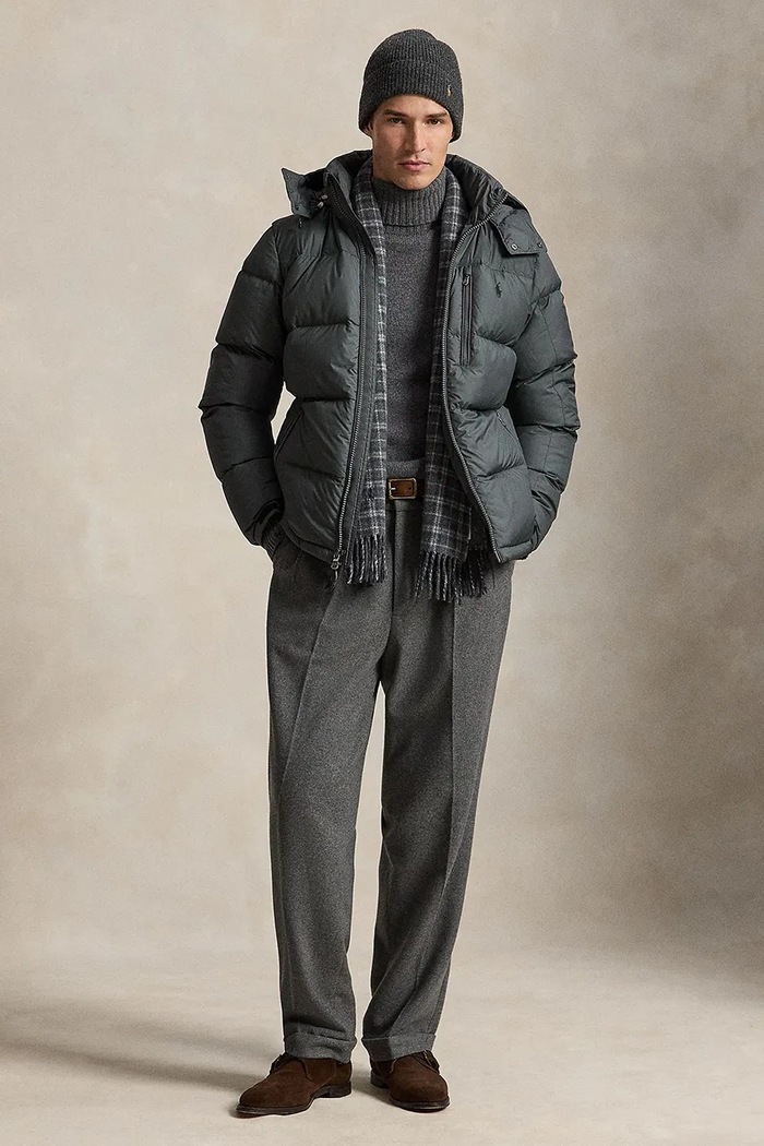 Odzież Polo Ralph Lauren Kurtka puchowa męska 710968278 szary