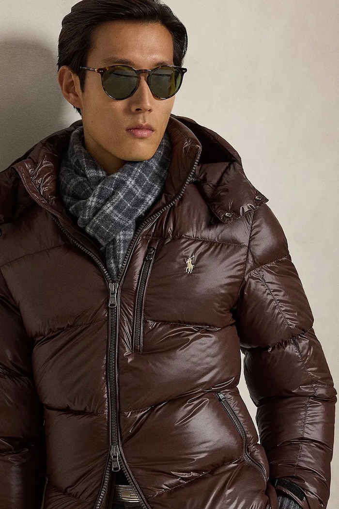 Kurtka pikowana męska Polo Ralph Lauren 710968281 brązowy