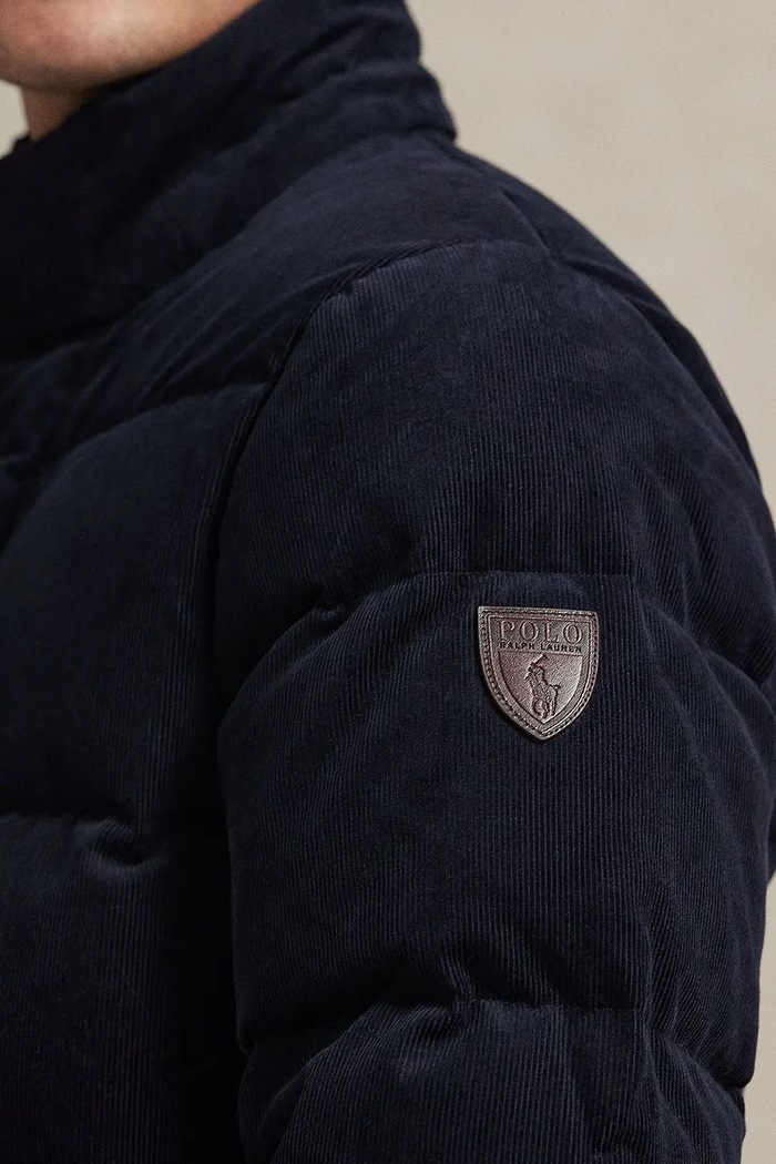 Péřová bunda Polo Ralph Lauren 710977078 námořnická modř