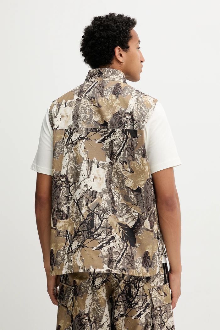 Дрехи Памучен елек adidas Originals OG Camo Vest KD6258 бежов