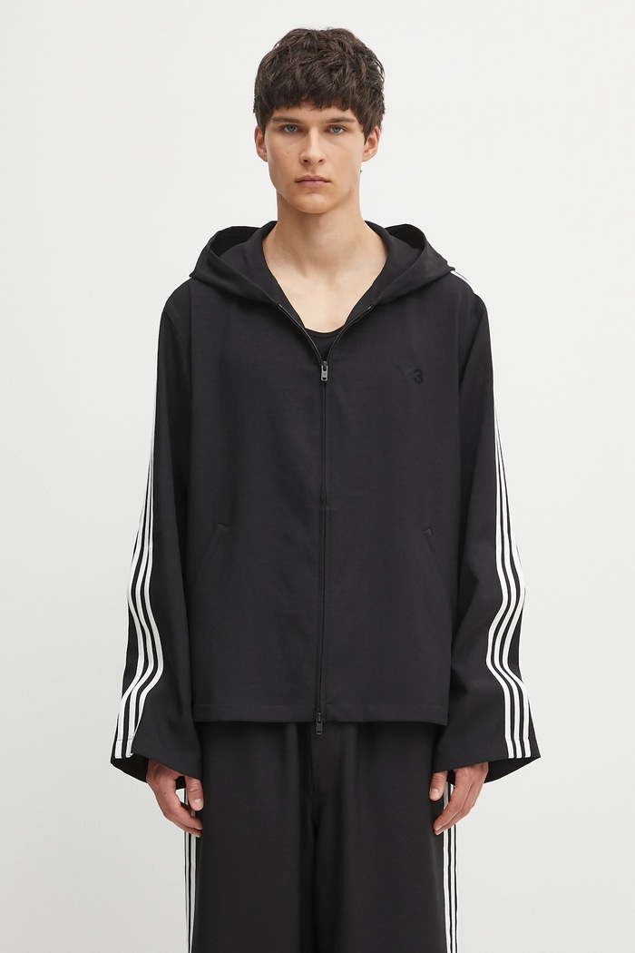 Y-3 bluza 3-Stripes czarny JW7354