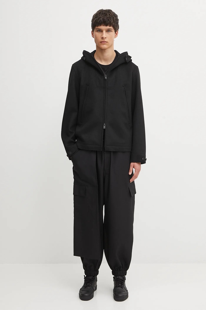 Y-3 kurtka z wełną Bonded Melton JX4821