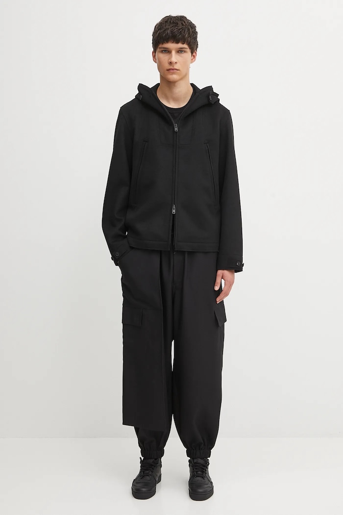 Y-3 kurtka z wełną Bonded Melton JX4821