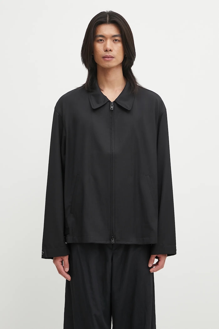 Y-3 kurtka z wełną Refined Wool nieocieplane czarny JZ0898