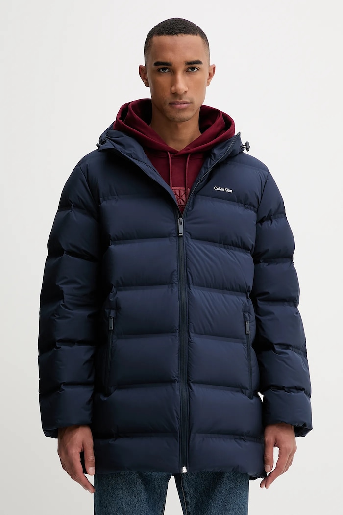 Calvin Klein kurtka puchowa pozostałe granatowy LV04LD516G