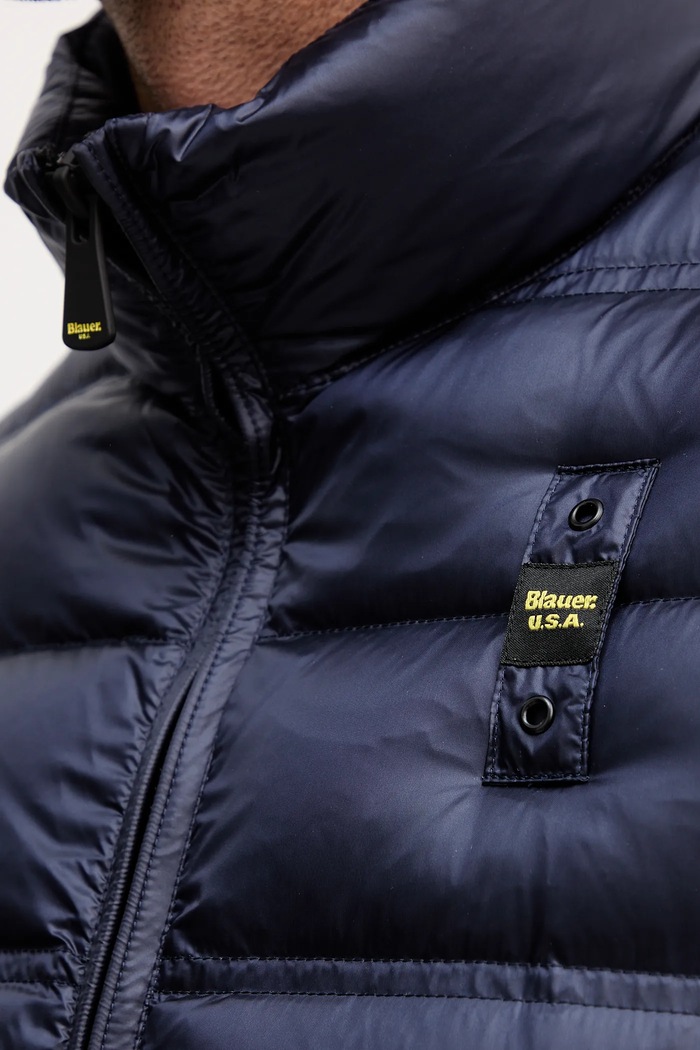 Péřová bunda Blauer BELMONT BLUC03090 námořnická modř