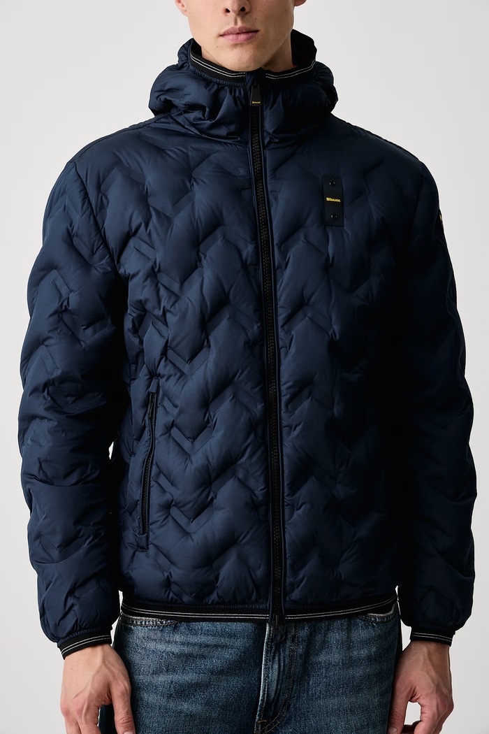 Kurtka puchowa męska PIERY Blauer BLUC03233 granatowy
