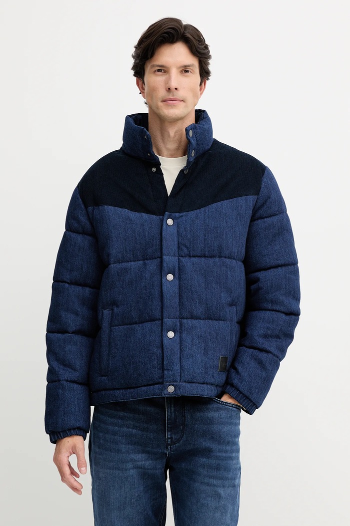 Pepe Jeans geacă jeans cu captuseala bleumarin PM4027165