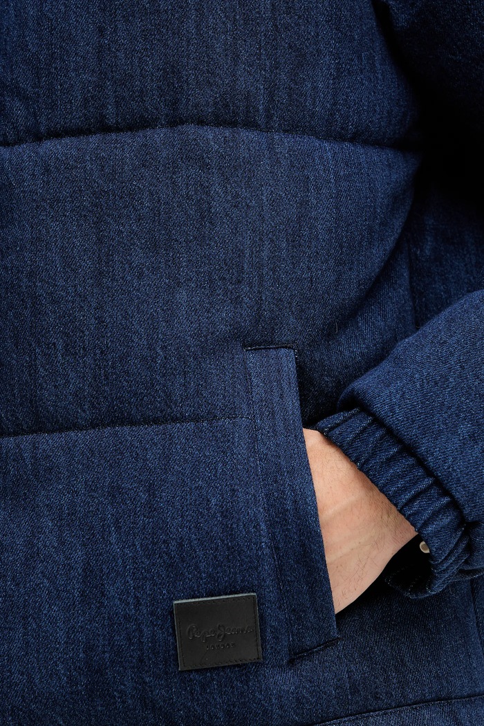 Pepe Jeans geacă jeans PM4027165 bleumarin