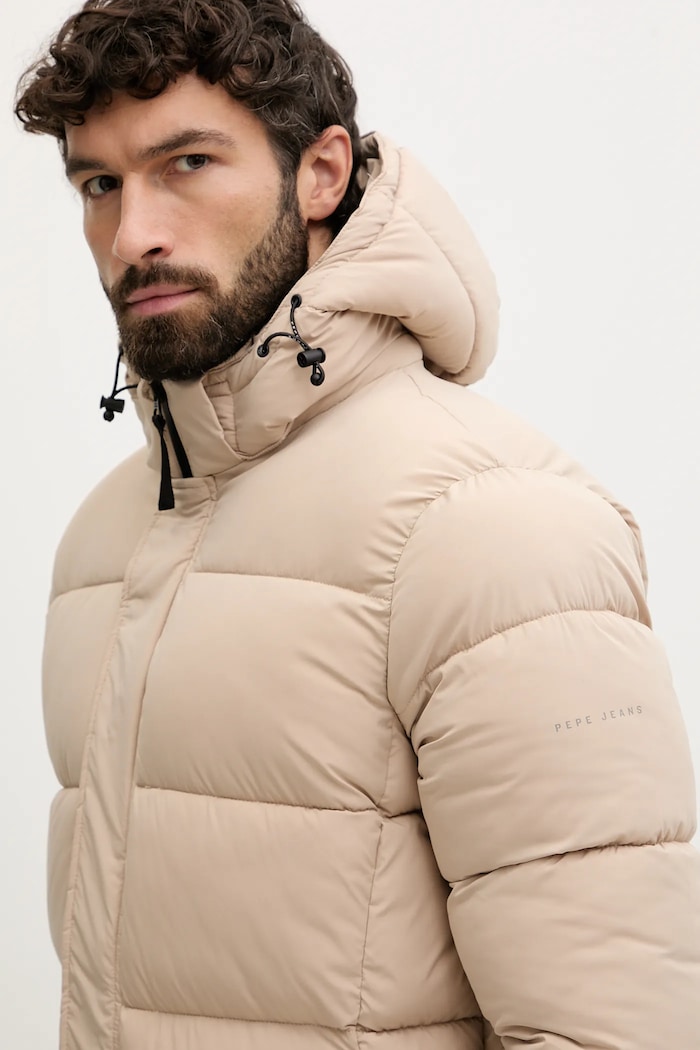 Bunda Pepe Jeans béžová PM4027179