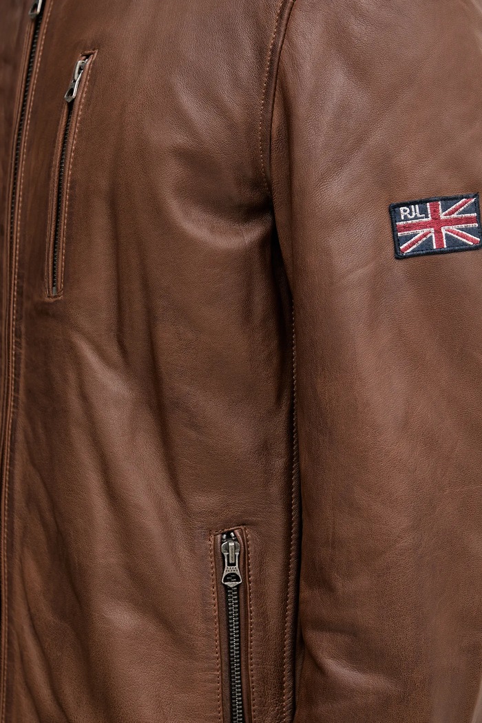 Usnjena jakna Pepe Jeans PM4027178 rjava