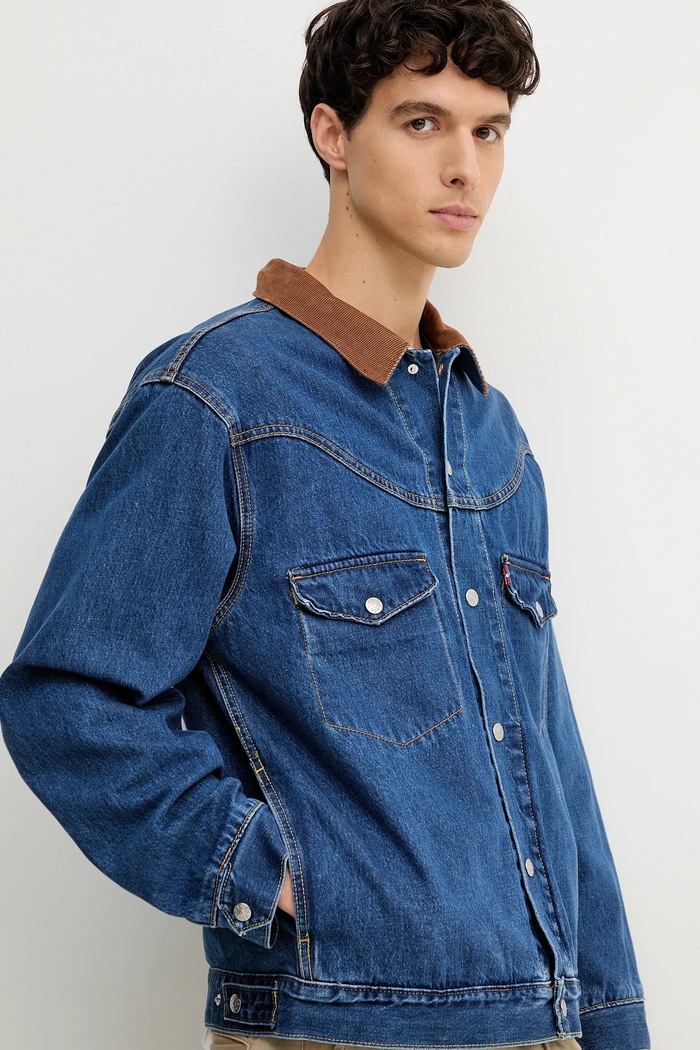 Rifľová bunda Levi's modrá 002WN