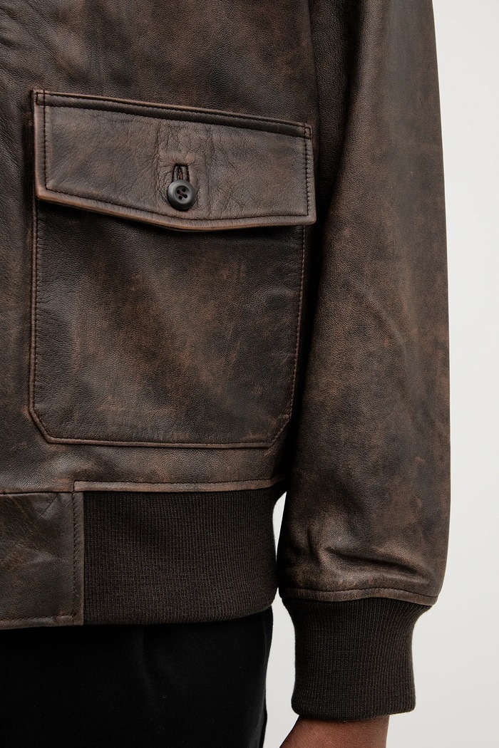 Levi's geacă de piele 003AU maro