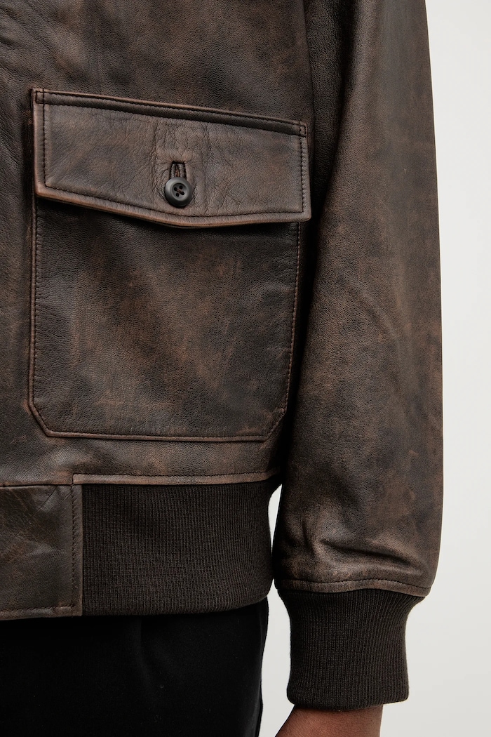 Levi's geacă de piele 003AU maro