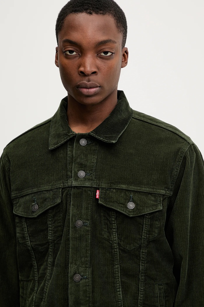 Levi's jachetă de bumbac verde A5782.0074