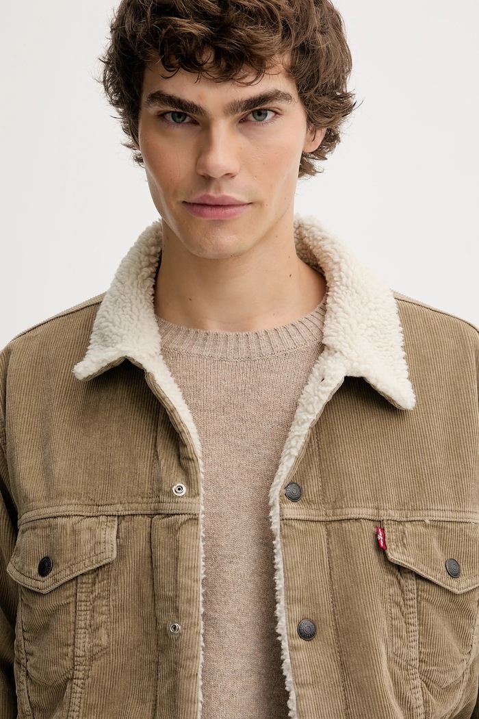 Джинсово яке Levi's бежов A5784.0022